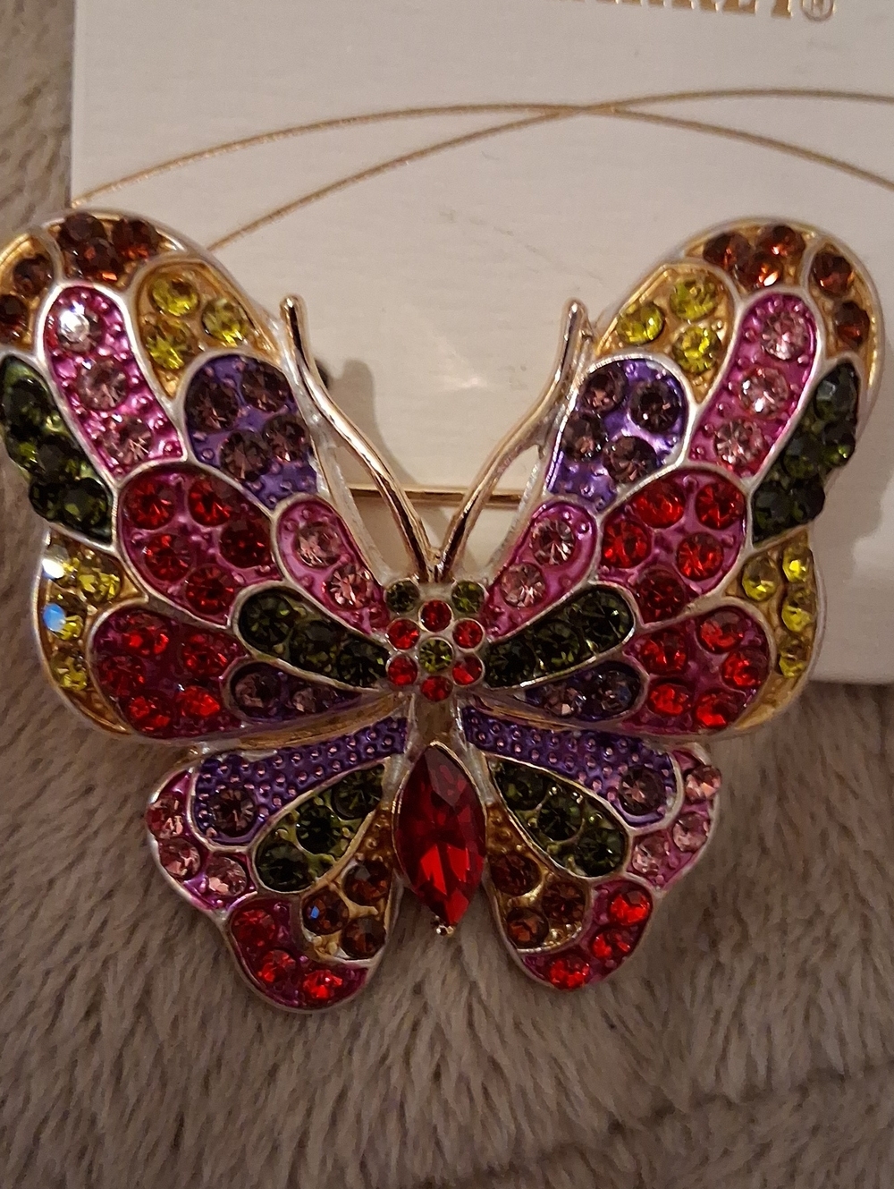 Colorful Butterfly Brooch - Picture 2 of 3